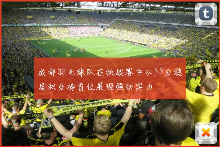 成都羽毛球队在挑战赛中以55分稳居积分榜首位展现强劲实力